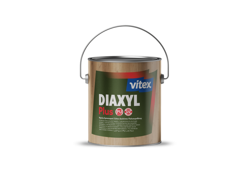 Συσκευασία βερνικιού εμποτισμού ξύλου VITEX Diaxyl Plus Διαλύτου